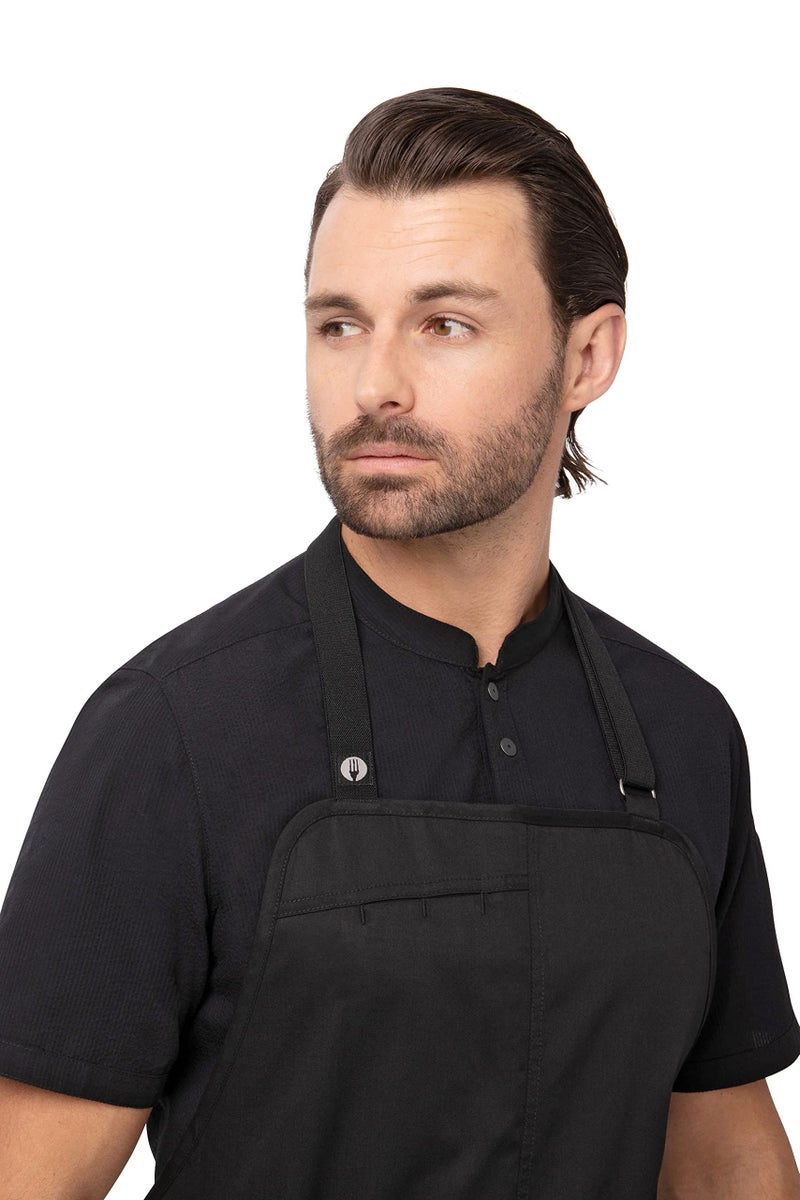 Chef Works Unisex Brio Chef Apron, Black, One Size - Image 4
